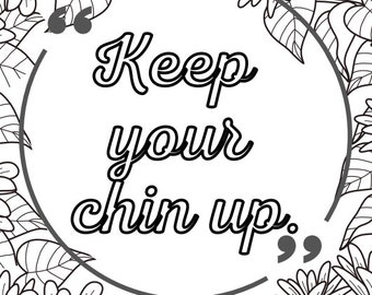 Quote Printable Coloring Pages - Etsy