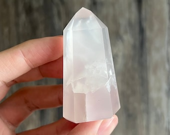ピンクアメジストフラワーアゲートタワー - Etsy 日本