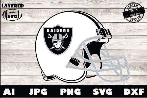 Download Oakland Raiders Football Helmet Svg Design For Cricut Etsy