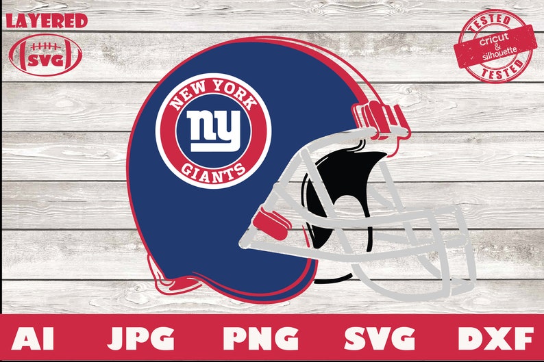 New York Giants Football Helmet SVG Design For Cricut Etsy
