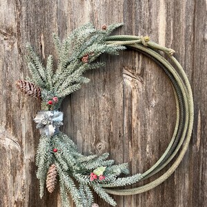 Silver Wrangler Christmas Wreath