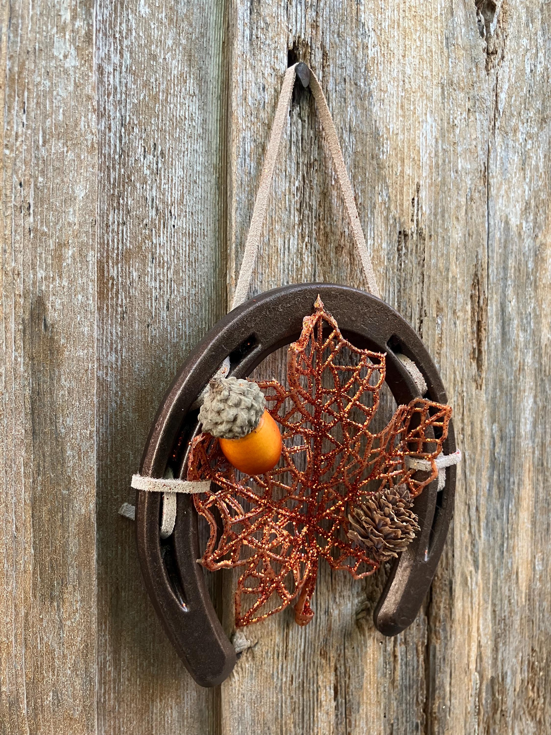 Décoration d'automne rustique en bronze foncé