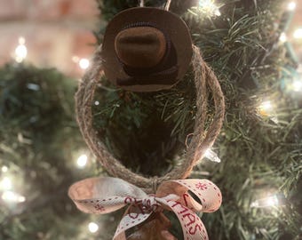 Cowboy Christmas Tree Lariat Ornament