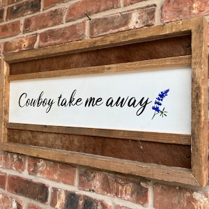 Genuine cowhide sign / western sign / western home decor