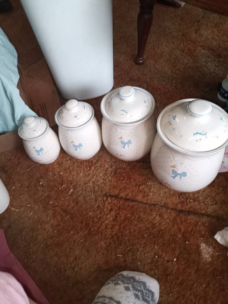 Vintage country goose kitchen canister decor Etsy