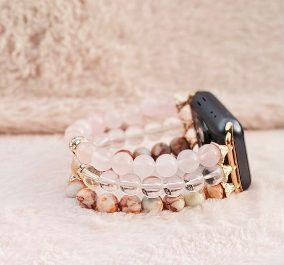 Rose quartz apple watch band hotsell