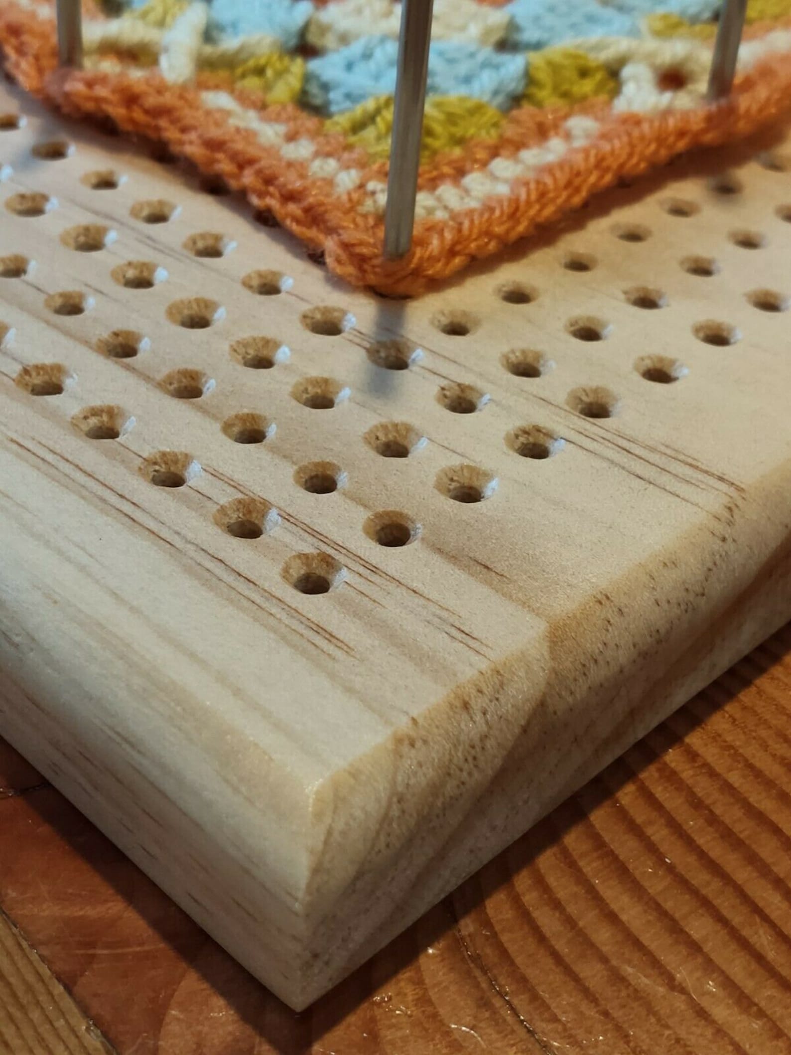 Crochet Blocking Board with 8 stainless steel rods | Etsy