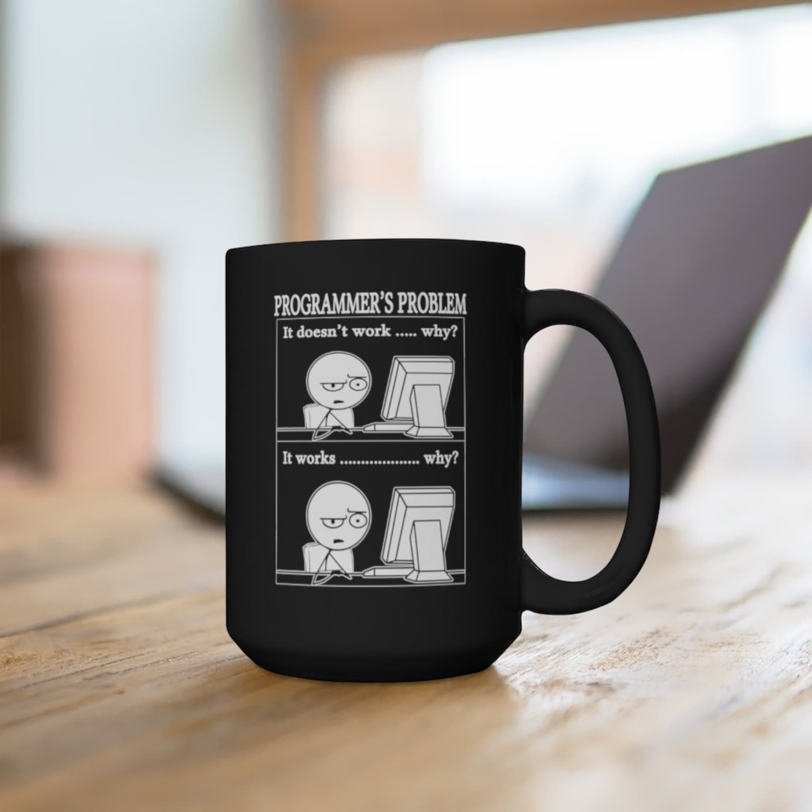 Funny Programmer Mug 15oz Black Coding Mug Funny Geek Mug | Etsy image.