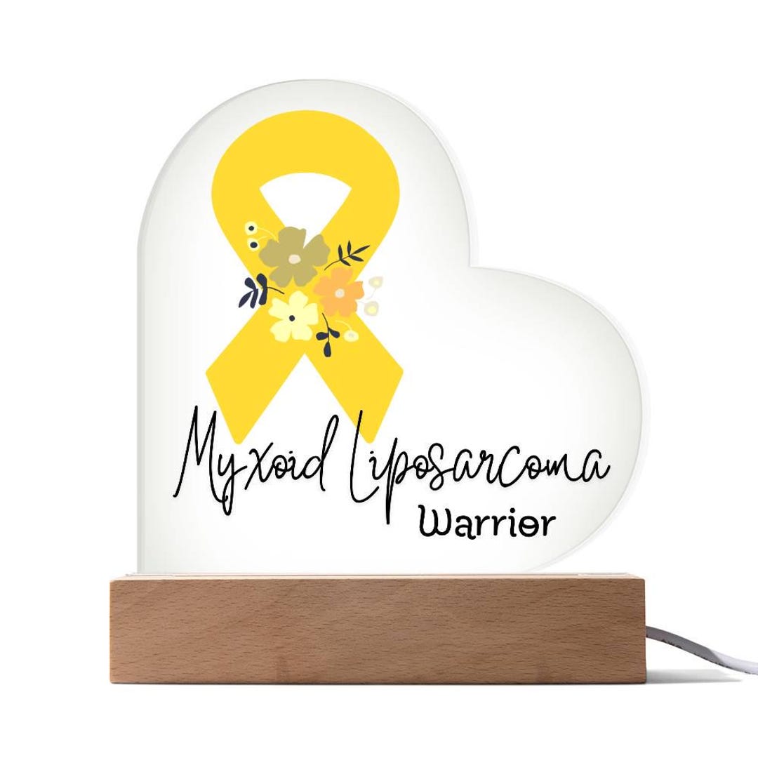 Myxoid Liposarcoma Warrior Acrylic Heart Plaque Sign | LED Light up ...