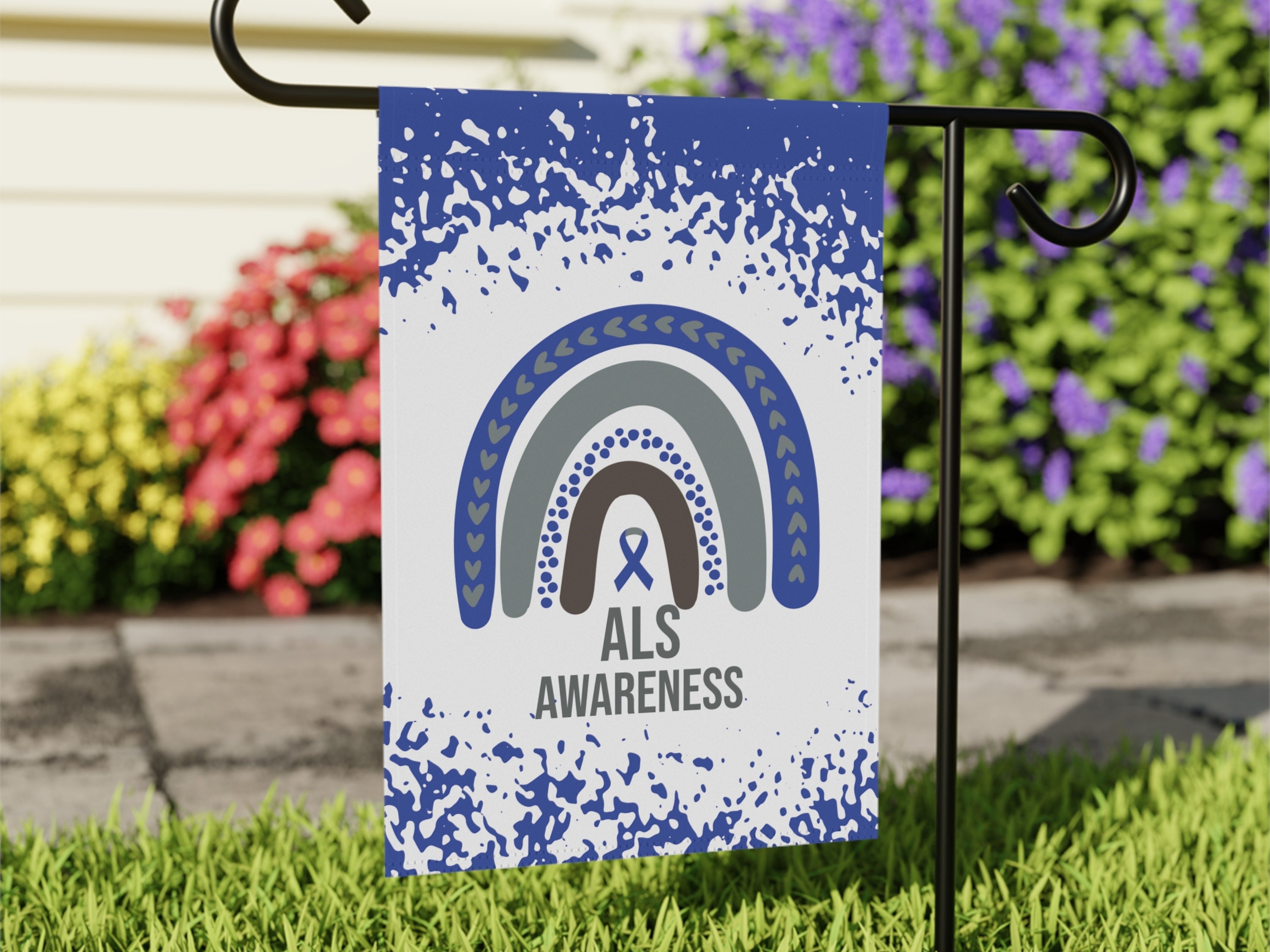 ALS Awareness Garden Flag | Welcome Sign | New Home | Decorative House ...