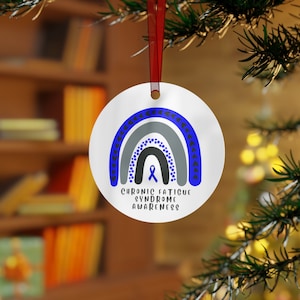 Chronic Fatigue Syndrome Awareness Christmas Ornament Stocking Stuffer Christmas Gift, Holiday Home Decor, Wall Hanging, Support for