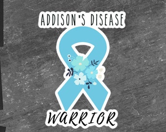 Addison’s Disease Awareness Sticker | Chronic Illness, Chronic Pain Spoonie Decal, Invisible Illness Laptop Sticker