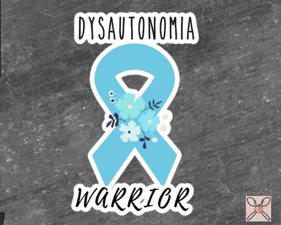Dysautonomia Awareness Sticker | Chronic Illness, Chronic Pain Spoonie Decal, Invisible Illness Laptop Sticker, Teal Ribbon