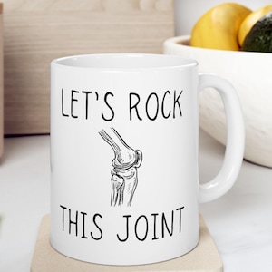 Knee Replacement Mug, Knee Surgery Gift, Funny Get Well Gift, Surgery Gift, Broken Knee Gift, Knee Surgery Mug, Knee Joint Replacement Mug