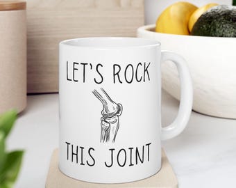 Knee Replacement Mug, Knee Surgery Gift, Funny Get Well Gift, Surgery Gift, Broken Knee Gift, Knee Surgery Mug, Knee Joint Replacement Mug