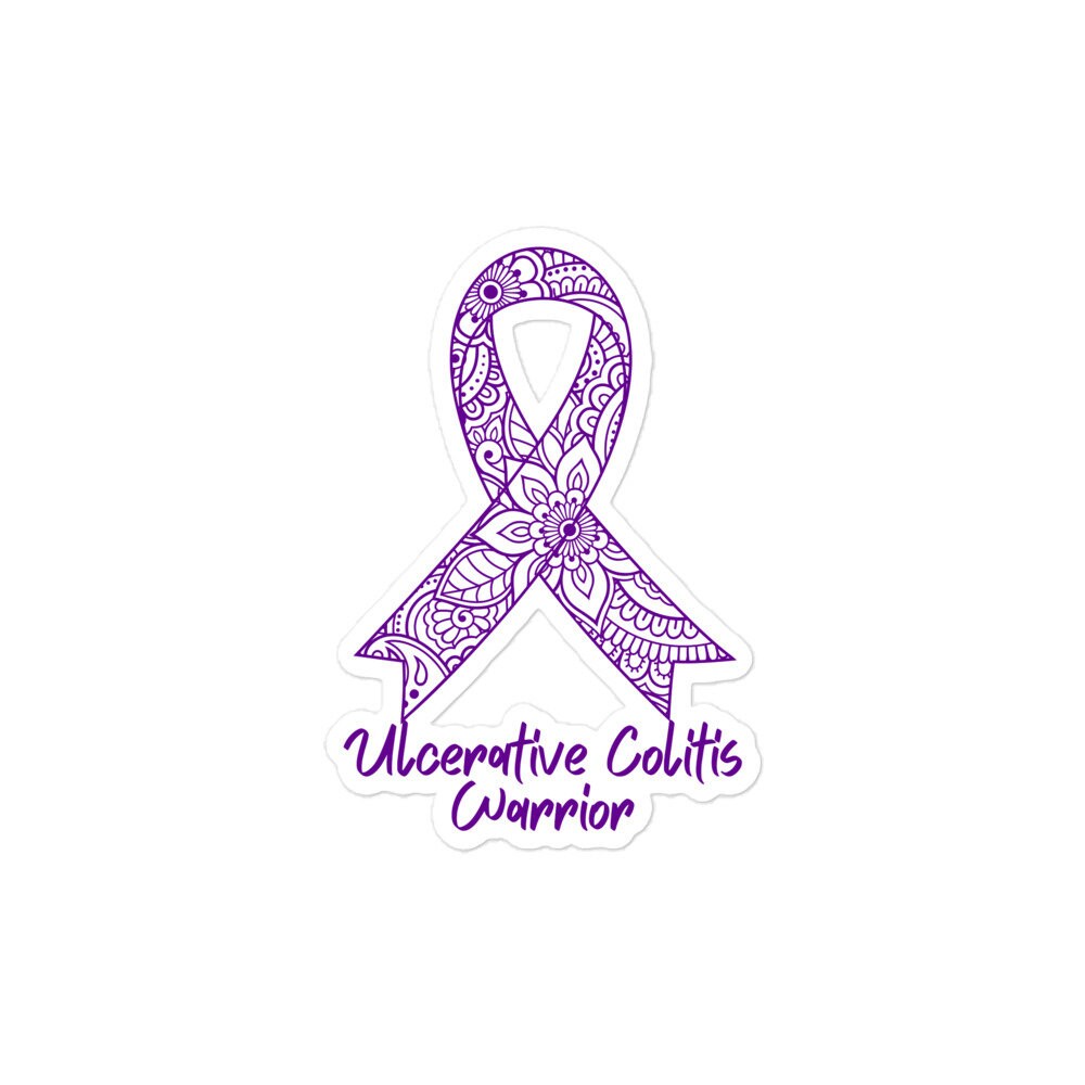 Ulcerative Colitis Awareness Sticker Chronic Illness Etsy