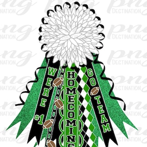 Mamá de regreso a casa verde PNG/Mamá de flores blancas, negras y verdes/Mamá de camiseta/Espíritu escolar/Mamá de Texas/Fútbol/Descarga instantánea/Sublimación/DTF