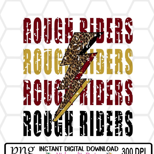 Ruff Rider Sign Rough Riders Png - Etsy