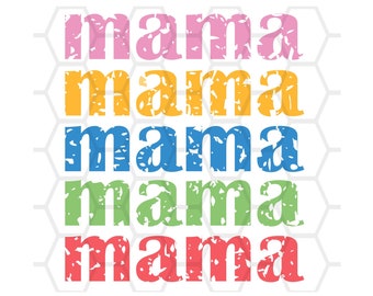 Mama Distressed, Sublimation, PNG INSTANT DOWNLOAD,