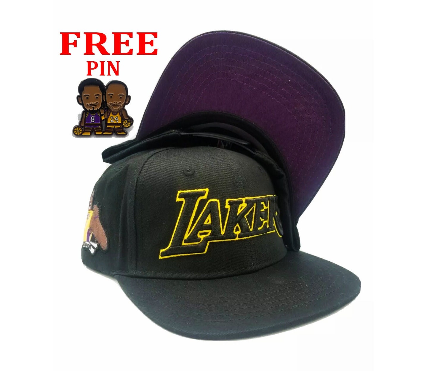 Black La Lakers 24 Hat