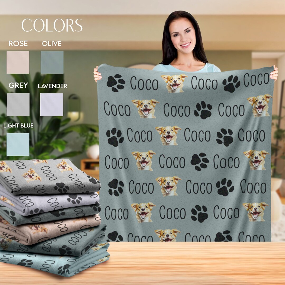 Personalized Pet Blanket Custom Bedding for Pets Etsy UK