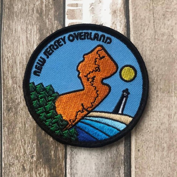 New Jersey Overland Velcro Patch Etsy