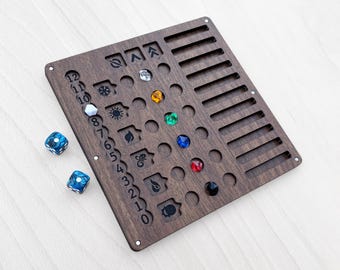 Gloomhaven & Frosthaven Element Tracker - Board Game Organizer and Initiative Tracker  - Spearhead Crafts