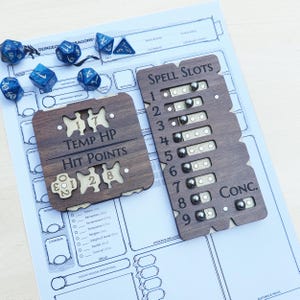 Dungeons and Dragons Accessories - DnD Player Tracker - Spearhead Crafts