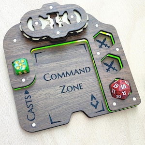 Bandeja Gate MTG Commander - Zona de comando para Magic The Gathering - Accesorios MTG EDH - Spearhead Crafts