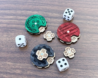 Mini Wood Health / Wound Counter & Game Tracker for Tabletop RPG – Spearhead Crafts