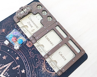 Magic The Gathering Totem Card Holder - MTG Custom Gift - Standard / Pioneer / Booster Draft Formats - Spearhead Crafts