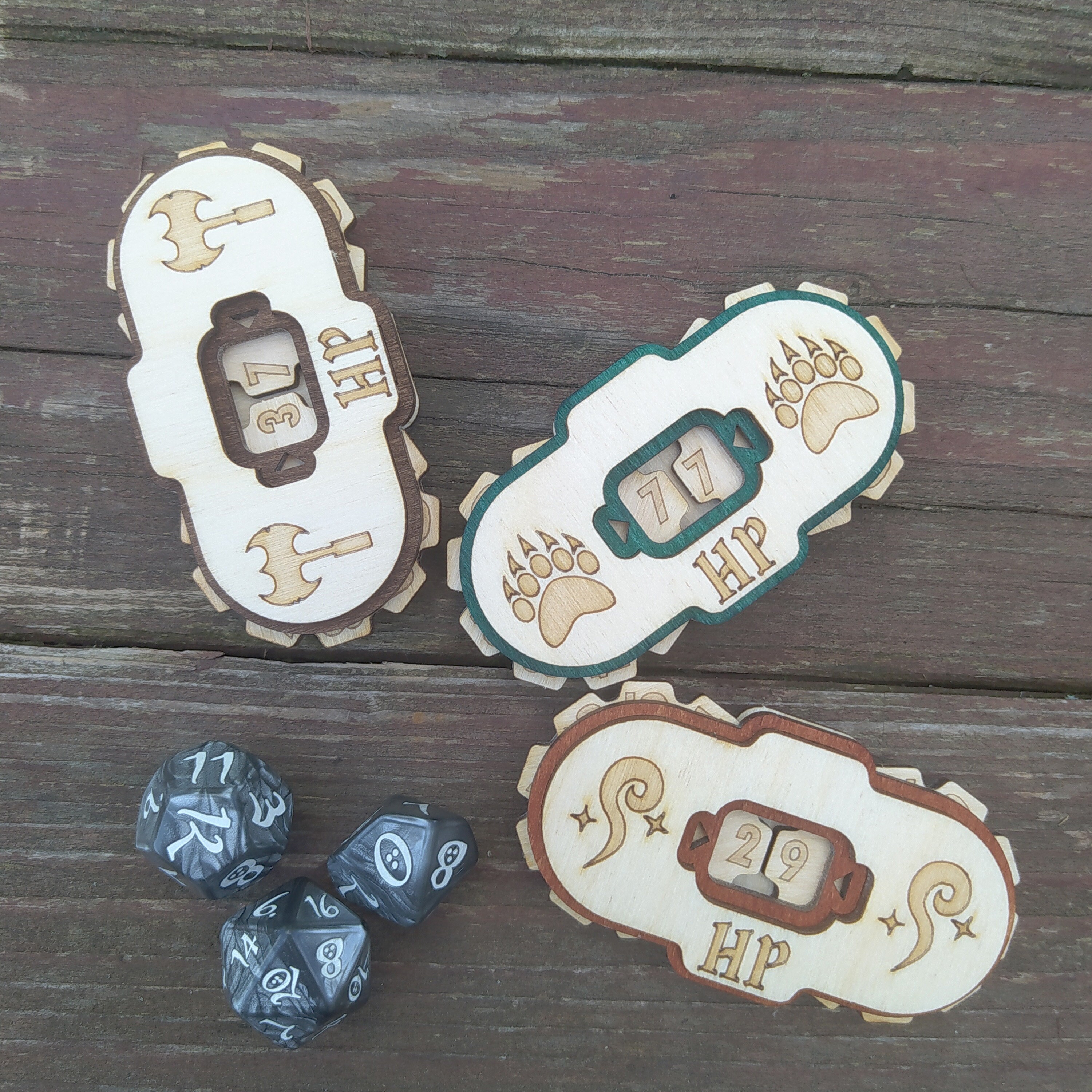D&amp;D HP Counter DnD 5e 13 Classes Dungeons and Dragons HP | Etsy