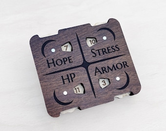 Daggerheart RPG Tracker - TTRPG Tabletop Accessory – Spearhead Crafts