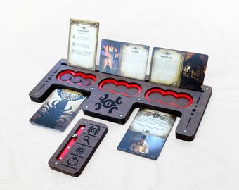 Arkham Horror Lcg Altar - Brettspiel Organizer - Token Tablett und Deck Halter - Spearhead Crafts