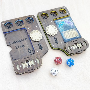 MTG Arcane Command Zone - Magic The Gathering Commander Card Holder - MTG EDH Accessories - Spearhead Crafts