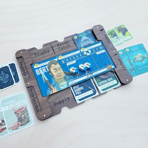 Deep Regrets Board Game Dashboard – Angler Player Board Organizer – Spearhead Crafts