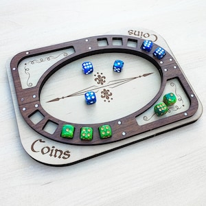 ウィッチャー ポーカー ダイス ボード - 中世の室内装飾 - ゲーム オブ スローンズ ギフト - Spearhead Crafts