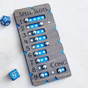 Tracciatore di slot incantesimo per D&D 5e - Accessori per Dungeons and Dragons - Spearhead Crafts