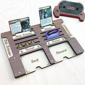 Marvel Champions LCG Villain Dashboard - spersonalizowany prezent dla gracza planszowego - Spearhead Crafts