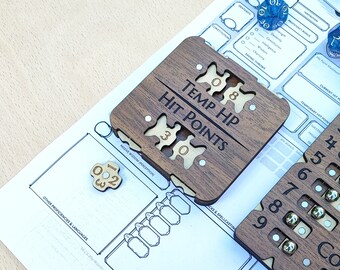 Dungeons and Dragons Tracker Set - Dnd Accessories - HP