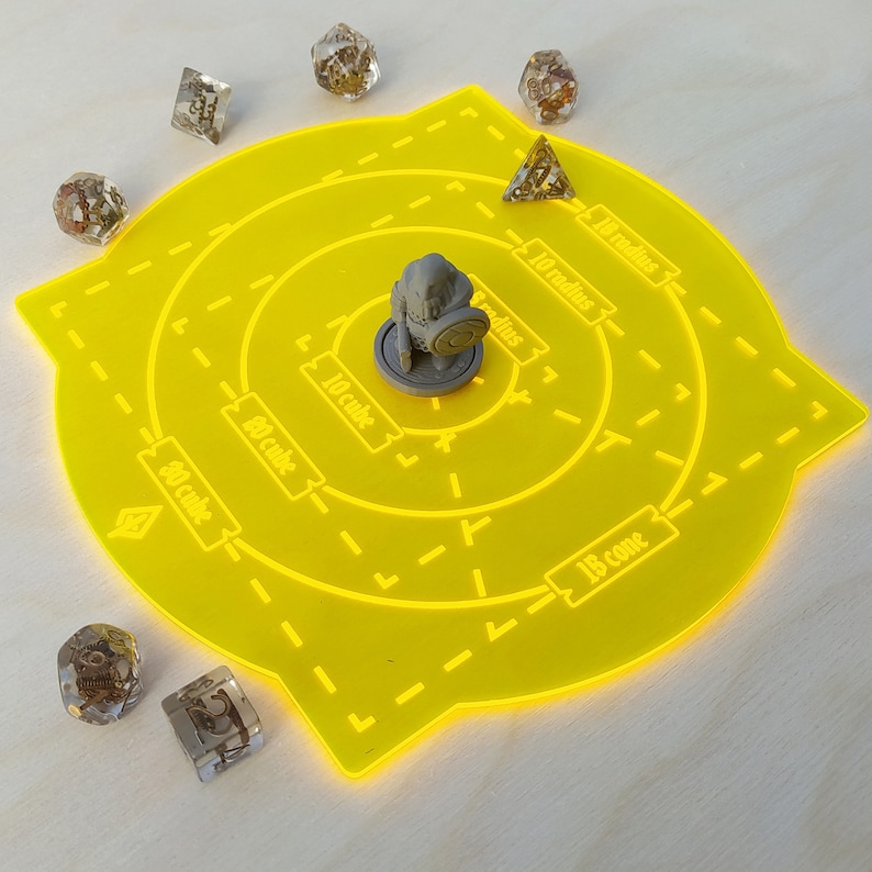 Dungeons and Dragons Areas of Effect 5 Color Dnd Spell - Etsy UK