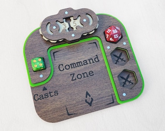 Commander Card Tray for Magic the Gathering – MTG EDH Command Zone – Spearhead Crafts