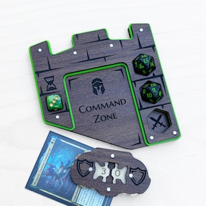 Tower Commander Tray for Magic The Gathering – MTG EDH Command Zone –  Spearhead Crafts