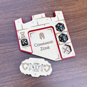 Tower Commander Tray for Magic The Gathering – MTG EDH Command Zone –  Spearhead Crafts
