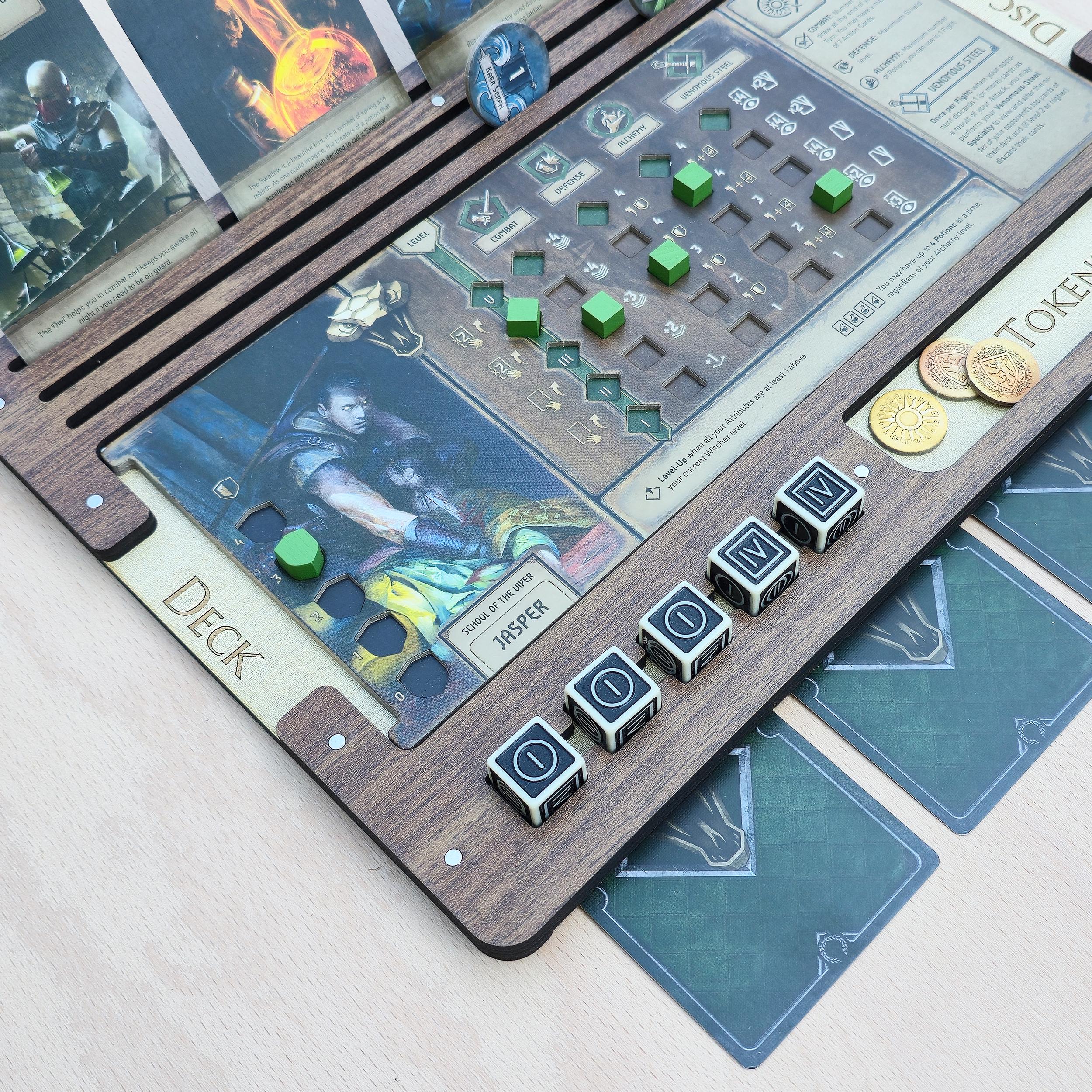 The Witcher Old World Dashboard - Board Game Player Board - Spearhead ...