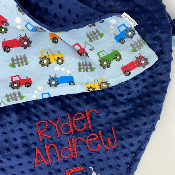 Tractor Blanket Etsy