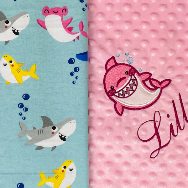 Shark Blanket Etsy