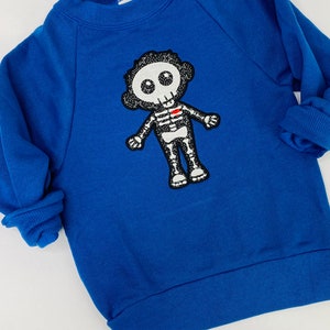 Skeleton Sweatshirt/Halloween Sweatshirt/Spooky Sweatshirt, Sweatshirt for Boy or Girl, Personalized Sweatshirt for Boy or Girl
