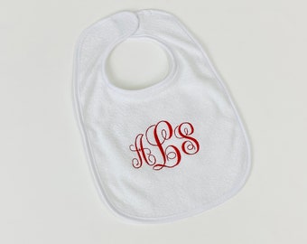 Personalized Baby Bib/Monogrammed Bib/ for girl or boy/Unisex/Gender Neutral