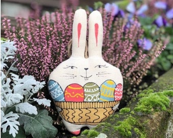 Easter Bunny  Eco Friendly Brand Housewarming gift Easter home decor easter ornaments Decoration Handmade Bunny top gift